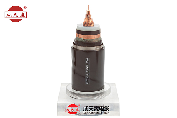 銅芯，交聯聚乙烯絕緣，聚乙烯護套電力電纜YJV 21/35（40.5）kV